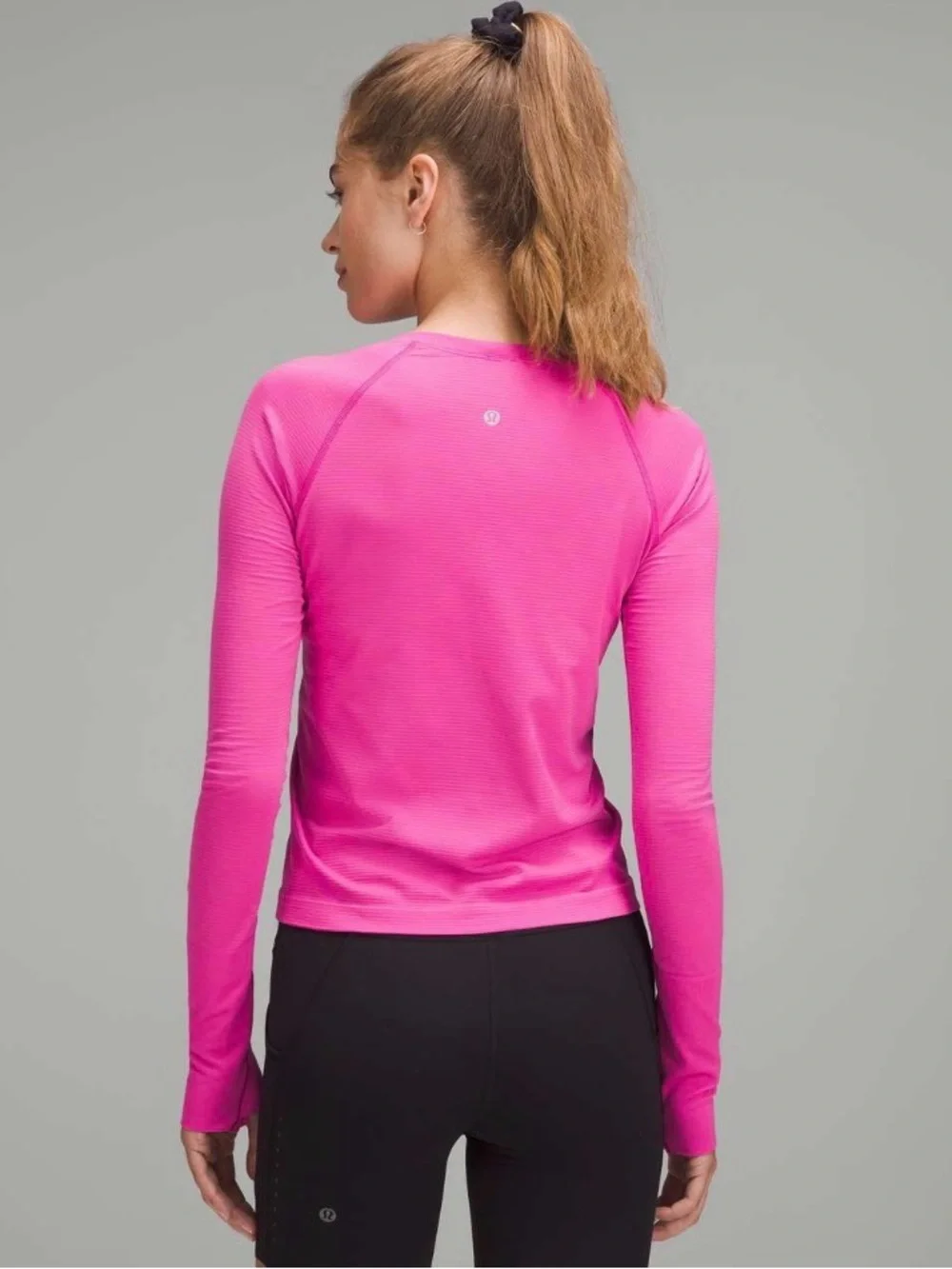 Lululemon Swiftly Tech Long-Sleeve Shirt 2.0 Size 6 Pow Pink Barbie Workout Yoga